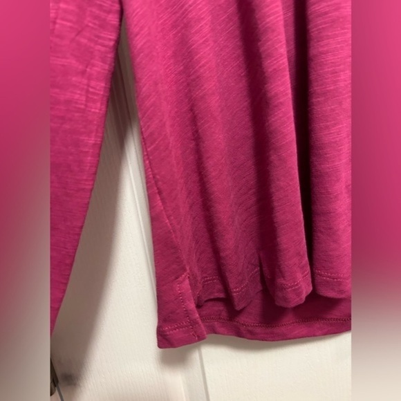 Social Standard by Sanctuary Dylan Scoop Neck Long Sleeve Tee Magenta Pink XL - Picture 10 of 14